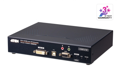 ATEN DVI-I enkele display KVM over IP-zender