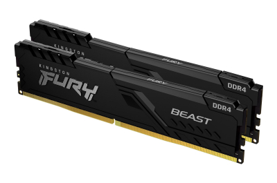 Kingston Technology FURY Beast 16GB 3200MT/s DDR4 CL16 DIMM (Kit van 2) Black