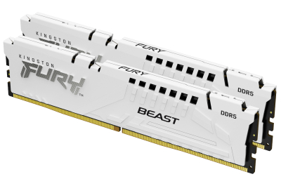 Kingston Technology FURY Beast 32GB 6400MT/s DDR5 CL32 DIMM (Kit of 2) White EXPO