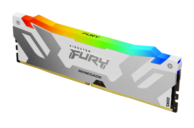 Kingston Technology FURY 32GB 6400MT/s DDR5 CL32 DIMM Renegade RGB White XMP