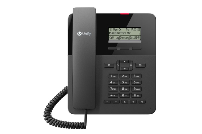 Unify OpenScape Desk Phone CP110 Analoge telefoon Zwart