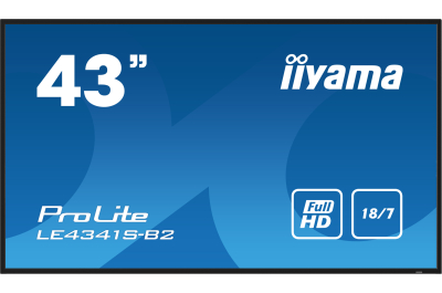 iiyama PROLITE LE4341S-B2 Digitale signage flatscreen 108 cm (42.5") LCD 350 cd/m² Full HD Zwart 18/7