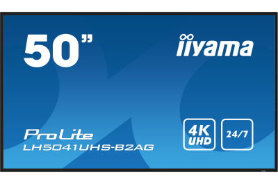 iiyama LH5041UHS-B2AG beeldkrant Digitale signage flatscreen 127 cm (50") LCD 500 cd/m² 4K Ultra HD Zwart 24/7