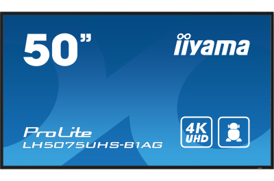 iiyama LH5075UHS-B1AG beeldkrant Digitale signage flatscreen 125,7 cm (49.5") LCD Wifi 500 cd/m² 4K Ultra HD Zwart Type processor Android 11 24/7