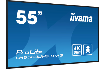 iiyama LH5560UHS-B1AG beeldkrant Digitaal A-kaart 139,7 cm (55") LED Wifi 500 cd/m² 4K Ultra HD Zwart Type processor Android 11 24/7