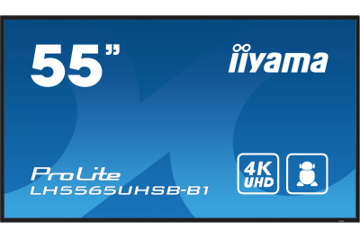 iiyama LH5565UHSB-B1 beeldkrant Kiosk-ontwerp 138,7 cm (54.6") LED Wifi 800 cd/m² 4K Ultra HD Zwart Type processor Android 11 24/7