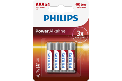 Philips Power Alkaline Batterij LR03P4B/10