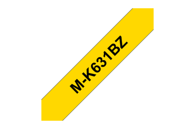 Brother 12 mm zwart op gele tape