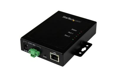 StarTech.com 2 Poorts Serieel naar IP Ethernet apparaatserver RS232 metaal en monteerbaar