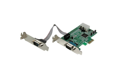 StarTech.com 2-poort Low Profile Native RS232 PCI Express Seriële Kaart met 16550 UART