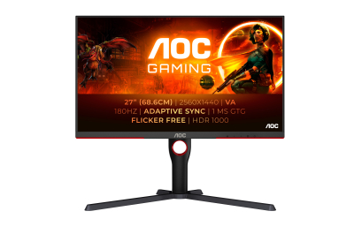 AOC G3 Q27G3XMN/BK computer monitor 68,6 cm (27") 2560 x 1440 Pixels 2K Ultra HD LED Zwart