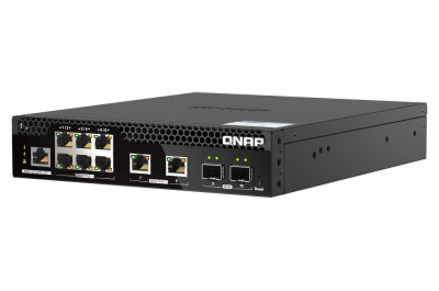 QNAP QSW-M2106PR-2S2T netwerk-switch Managed L2 10G Ethernet (100/1000/10000) Power over Ethernet (PoE) 1U Zwart