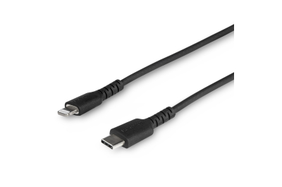 StarTech.com Premium USB-C naar Lightning Kabel 1m Zwart - USB Type C naar Lightning Charge & Sync Oplaadkabel - Verstevigd met Aramide Vezels - Apple MFi Gecertificeerd - iPad Air iPhone 12