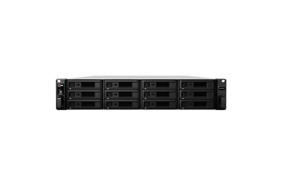 Synology RX1217RP disk array Rack (2U) Zwart, Grijs