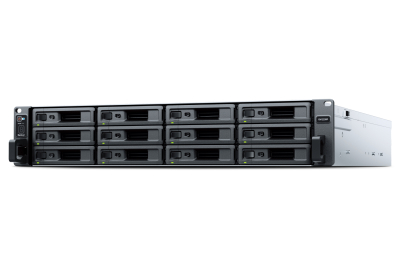 Synology RX1225RP disk array Rack (2U) Zwart, Zilver