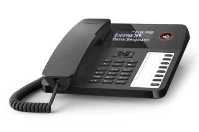 Gigaset DESK 600 Analoge telefoon Nummerherkenning Zwart