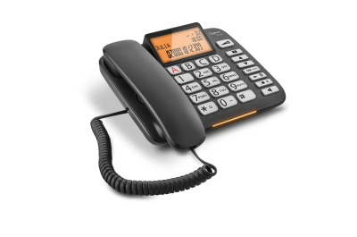 Gigaset DL580 Analoge telefoon Nummerherkenning Zwart