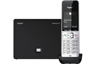 Gigaset BasicLine IP + COMFORT 500HX DECT-telefoon Nummerherkenning Zwart, Zilver