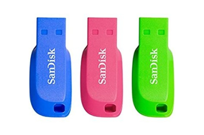 SanDisk Cruzer Blade 16GB USB flash drive USB Type-A 2.0 Blauw, Groen, Roze