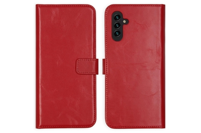 Selencia Echt Lederen Bookcase Samsung Galaxy A13 (5G) / A04s - Rood