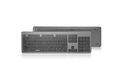 Accezz Premium Desktop QWERTY Bluetooth Keyboard - Grijs