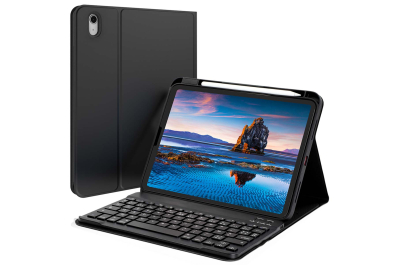 Accezz Bluetooth Keyboard Bookcase Apple iPad 11 (2025) 11 inch A16 / iPad 10 (2022) 10.9 inch - AZERTY / FR - Zwart