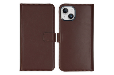Selencia Echt Leren Bookcase Apple iPhone 15 - Bruin