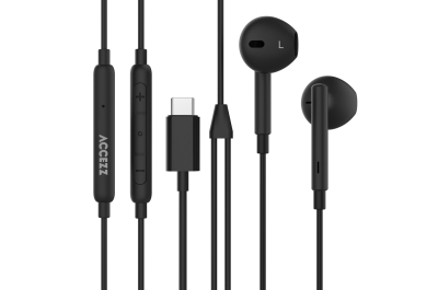 Accezz Oordopjes - Bedrade oordopjes - USB-C aansluiting - Zwart