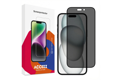Accezz Gehard Glas Privacy Screenprotector Apple iPhone 14 Pro / 15 / 16