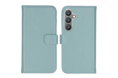 Selencia Echt Leren Bookcase Samsung Galaxy S24 - Air Blue