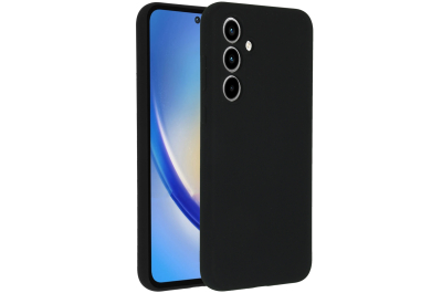 Accezz Liquid Silicone Backcover Samsung Galaxy A35 - Zwart