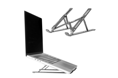 Accezz Laptop houder - Laptop standaard - Verstelbaar en opvouwbaar - Grijs