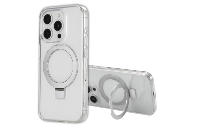 Accezz Ring Stand Backcover met MagSafe Apple iPhone 15 Pro - Transparant