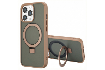 Accezz Ring Stand Backcover met MagSafe Apple iPhone 13 Pro - Bruin
