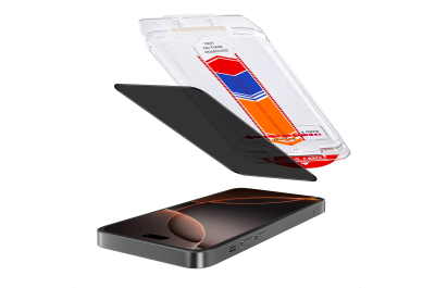 Accezz Gehard Glas Privacy Screenprotector + Applicator Apple iPhone 16 Pro Max