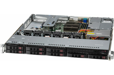 Supermicro SYS-110T-M server barebone Intel C256 LGA 1200 (Socket H5) Rack (1U) Zwart