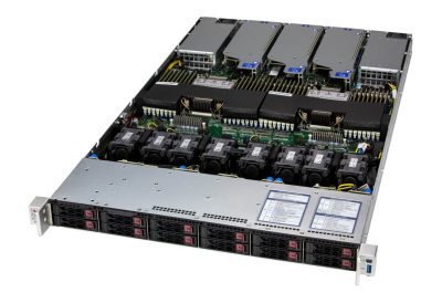 Supermicro SYS-122C-TN server barebone Intel SoC LGA 4710 Rack (1U) Zilver