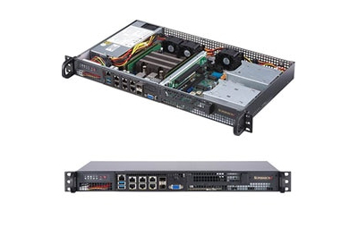 Supermicro SuperServer 5019D-4C-FN8TP Intel SoC BGA 2518 Rack (1U) Zwart