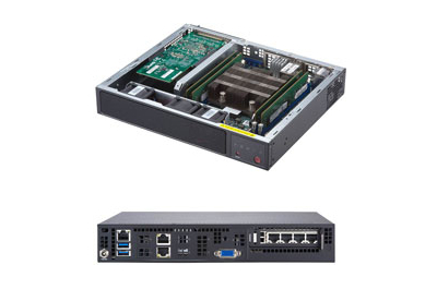 Supermicro SYS-E300-9D server barebone Intel SoC Zwart