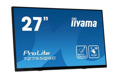 iiyama ProLite T2755QSC-B1 computer monitor 68,6 cm (27") 2560 x 1440 Pixels Full HD LCD Touchscreen Zwart