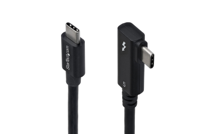StarTech.com 80cm Haakse Thunderbolt 5 Kabel, 80Gbps/Tot 120Gbps, 240W PD, 8K 60Hz, Gecertificeerde Thunderbolt Kabel, Compatibel met Thunderbolt 4/USB4/USB-C
