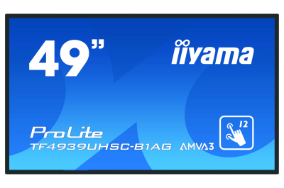 iiyama ProLite TF4939UHSC-B1AG computer monitor 124,5 cm (49") 3840 x 2160 Pixels 4K Ultra HD LED Touchscreen Multi-gebruiker Zwart