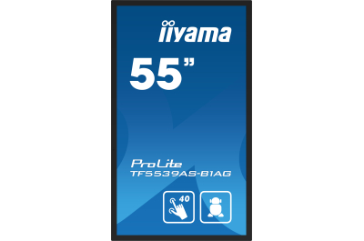 iiyama TF5539AS-B1AG beeldkrant Digitale signage flatscreen 138,7 cm (54.6") LED 500 cd/m² 4K Ultra HD Zwart Touchscreen Type processor Android 24/7