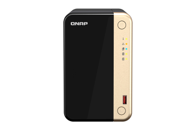 QNAP TS-264 NAS Tower Intel® Celeron® N5095 8 GB QNAP QTS Zwart, Goud