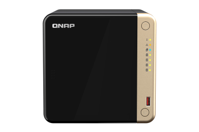 QNAP TS-464-4G/8TB data-opslag-server NAS Tower Intel® Celeron® N5095 4 GB DDR4 QNAP QTS Zwart, Brons