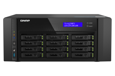 QNAP TS-h1290FX NAS Tower Ethernet LAN Zwart 7302P