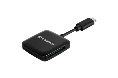 Transcend RDC3 geheugenkaartlezer USB 3.2 Gen 1 (3.1 Gen 1) Type-C Zwart