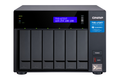 QNAP TVS-672XT NAS Tower Ethernet LAN Zwart