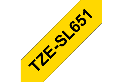 Brother TZE-SL651 labelprinter-tape Zwart op goud
