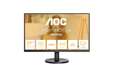 AOC B3 U27B3A computer monitor 68,6 cm (27") 3840 x 2160 Pixels 4K Ultra HD LCD Zwart